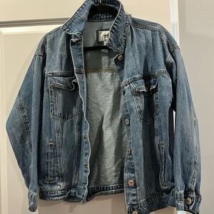 Forever 21 Distressed Denim Jacket, Size S